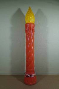 lot 243 image: Vintage Blow Mold Candle Christmas Dcor