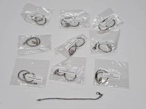 lot 92 image: Lot of (10) 7 Silver Snake Chain Bracelets