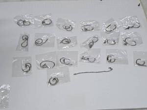 lot 104 image: Lot of (20) 7 Silver Snake Chain Bracelets