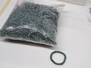 lot 39 image: Gemstone Bracelets Mix #1 300 Green Aventurine Bracelets on Stretch cord.