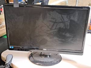 lot 181 image: AOC E2220Swdn 22 LCD Computer Monitor 215LM00046 with Two Cords