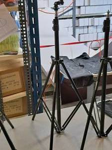 lot 225 image: Amazon Basics Adjustable Camera Tripod with Extra Pivot Attachment