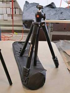 lot 227 image: Manfrotto Adjustable Camera Tripod with Carry Case