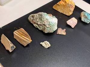 lot 43 image: Gemstone Rough Lot #1 Gem Rough For Cabbing. Various Jasper, Agate, Quartz