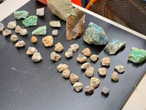 lot 45 image: Gemstone Rough Lot #3 Gem Rough For Cabbing. Various Jasper, Agate, Quartz