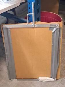 lot 253 image: Back Drop Board with Metal frame