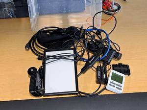lot 249 image: Lot of (1 Tote) Web Cam, Light and Accessories