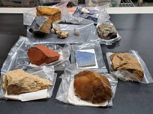 lot 49 image: Gemstone Rough Lot #7 Gem Rough For Cabbing. Various Jasper, Agate, Quartz