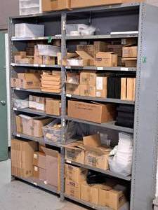 lot 298 image: Metal Storage Shelf