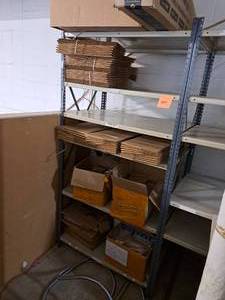 lot 307 image: Metal Shelving Unit 6-shelf