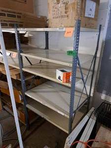 lot 308 image: Metal Shelving Unit 5-shelf