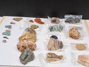 lot 50 image: Gemstone Rough Lot #8 Gem Rough For Cabbing. Various Jasper, Agate, Quartz