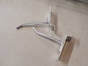 lot 381 image: Lot of (50) 4 Slat Wall Hooks