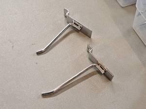lot 385 image: Lot of (50) 4 Slat Wall Hooks