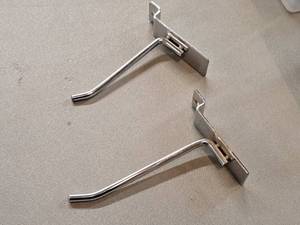 lot 383 image: Lot of (50) 4 Slat Wall Hooks