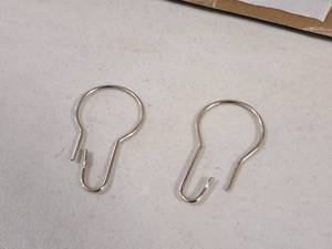lot 414 image: Lot of (1 Box) Shower Curtain Hooks