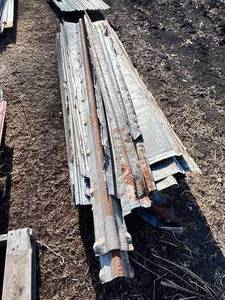lot 35 image: Galvanized Steel Siding Lot Assortment - 9 - 8 Length