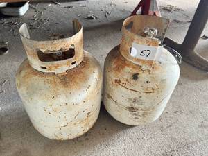 lot 57 image: Lot of Two Propane Tanks