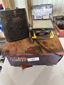 lot 71 image: Parts Washer, Electric Heater and Shop Light - Working Condition