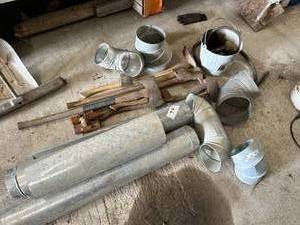 lot 74 image: Stovepipe Pieces & Various Axes Lot
