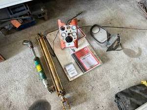 lot 79 image: Lot of Two Hydraulic Cylinders, Massey Ferguson Gage Panel and More