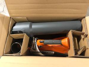 lot 2 image: RIDGID 18V Brushless 130 MPH 510 CFM Cordless Battery Leaf Blower (Tool Only) Customer Returns See Pictures