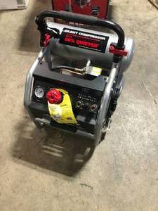 lot 8 image: Husky 4.5 Gal. Portable Electric-Powered Silent Air Compressor Customer Returns See Pictures