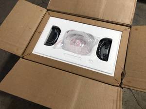 lot 20 image: Maincraft 37 in. Undermount Double Bowl 18 Gauge Silver Stainless Steel Kitchen Sink with Bottom Grid and Strainer   Customer Returns See Pictures