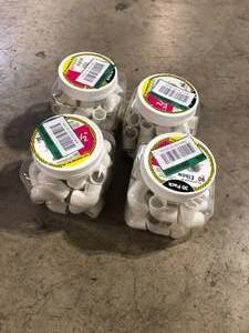 lot 24 image: Lot of Charlotte Pipe 12 in. PVC Sch 40 90-Degree Elbow Pro Pack (30-Pack)  Customer Returns See Pictures