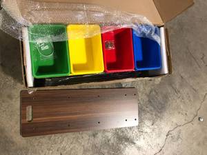 lot 27 image: Humble Crew Discover Dark WalnutPrimary Super-Sized Organizer Customer Returns See Pictures