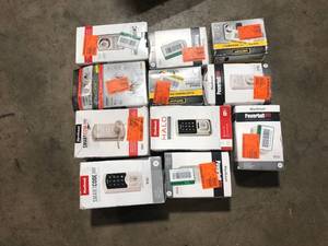 lot 7 image: Lot of Assorted Digital Door Locks Various Models and Conditions  Customer Returns See Pictures