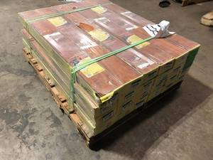 lot 32 image: 32 Boxes of TrafficMaster Jatoba 8 mm T x 5.6 in. W Laminate Wood Flooring (18.7 sqftcase) Customer Returns See Pictures