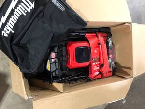 lot 39 image: Milwaukee M18 FUEL Brushless Cordless 21 in. Walk Behind Dual Battery Self-Propelled Mower Tool Only No Battery or Charger  Customer Returns See Pictures