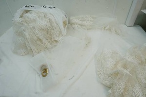 lot 208 image: lace sheer curtains