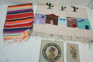 lot 243 image: Mexican weaving mat