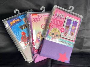 lot 30 image: NEW - Kids Window Panels (3-Pack)