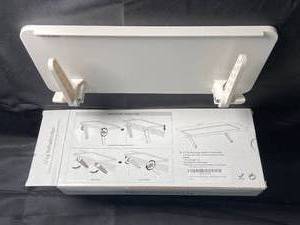 lot 78 image: NEW - TV Top Shelf With Ledges White