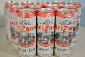 lot 3 image: 12ct Arizona Sweet Tea 24oz Cans