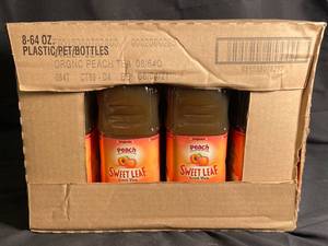 lot 4 image: Peach Sweet Leaf Iced Tea Best By 08042021