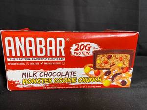 lot 75 image: Anabar Milk Chocolate Monster Coockie Crunch - 12-Pack Best By 07052024