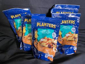 lot 152 image: Planters Tropical Fruit & Nut Trail Mix - 6-Pack Best By 09172023