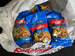 lot 154 image: Planters Salted Peanuts - 6-Pack Best By 07142023