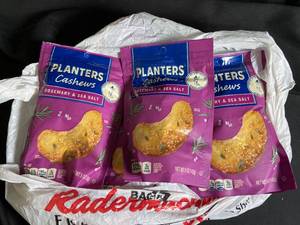 lot 163 image: Planters Cashews Rosemary & Sea Salt - 6-Pack Best By 08142023