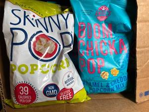 lot 209 image: Assorted Gluten-Free Popcorn Variety Pack - 6-Pack Best By 09212023
