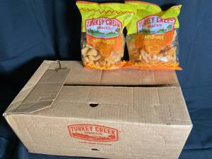 lot 29 image: Turkey Creek BBQ Pork Skins 12-Pack - Set of 4 Best By 03062023