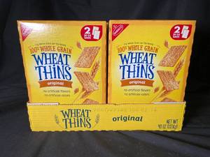 lot 283 image: Wheat Thins 2 20Oz Bag Boxes - 4-Pack Best By 11202023