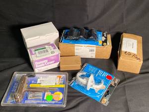 NEW - Door Knob, Lock, Hinge, Key, & Lever Variety Pack - 8-Pack
