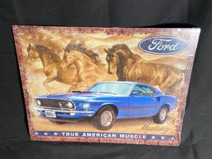8x10 Tin Ford Mustang