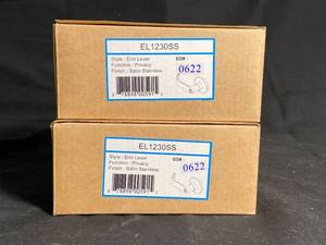 NEW - Privacy Lever Satin Stainless - 2-Pack