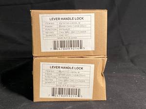 NEW - Entrance Lever Handle Lock - 2-Pack